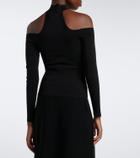 Simkhai Lila off-shoulder ribbed-knit top