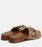 Ganni Tia leopard-print clogs