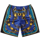 Versace Men's Baroque Silk Short in Blue