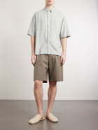 ATON - Cotton and Silk-Blend Shirt - Green