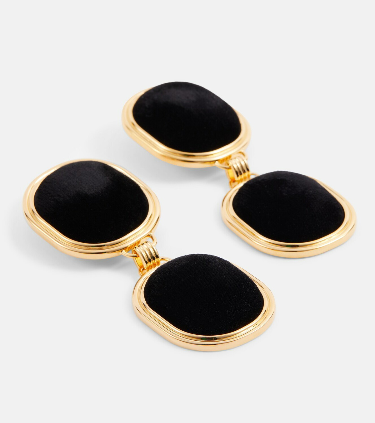 イヤリング SAINT LAURENT EARRINGS Saint Laurent // Silver & Gold Jewel Swirl Earrings – VSP