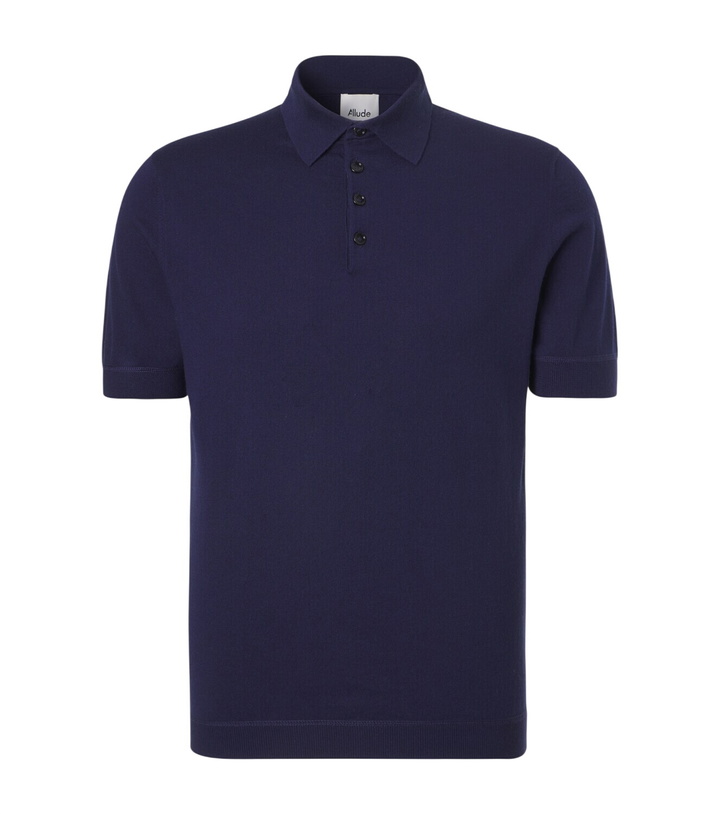 Photo: Allude Cotton, silk, and cashmere polo shirt
