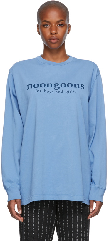Photo: Noon Goons Blue Print Long Sleeve T-Shirt