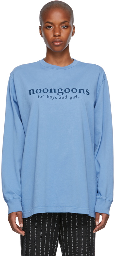 Photo: Noon Goons Blue Print Long Sleeve T-Shirt