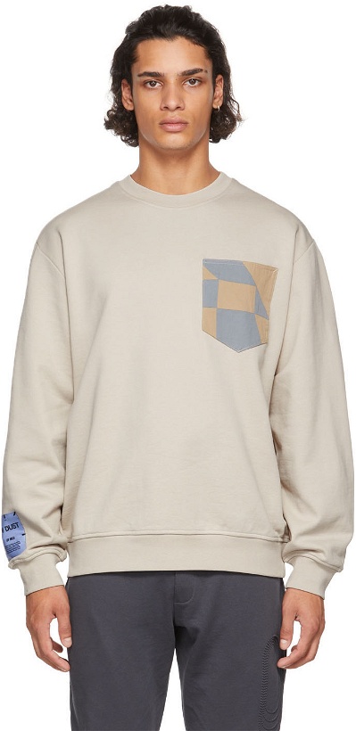 Photo: MCQ Off-White Patchwork Sweater