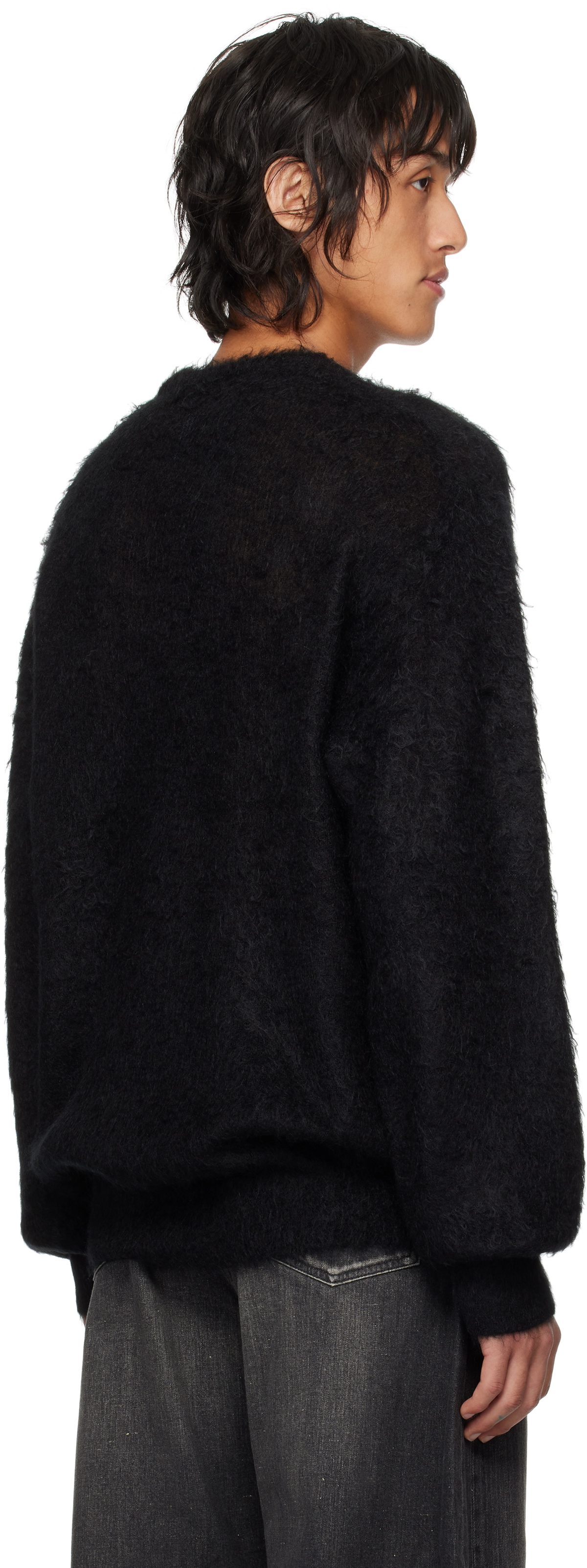 stein Black Kid Mohair Sweater