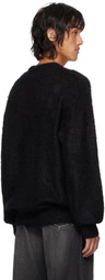 stein Black Kid Mohair Sweater