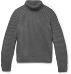 Berluti - Ribbed Cashmere Rollneck Sweater - Men - Charcoal