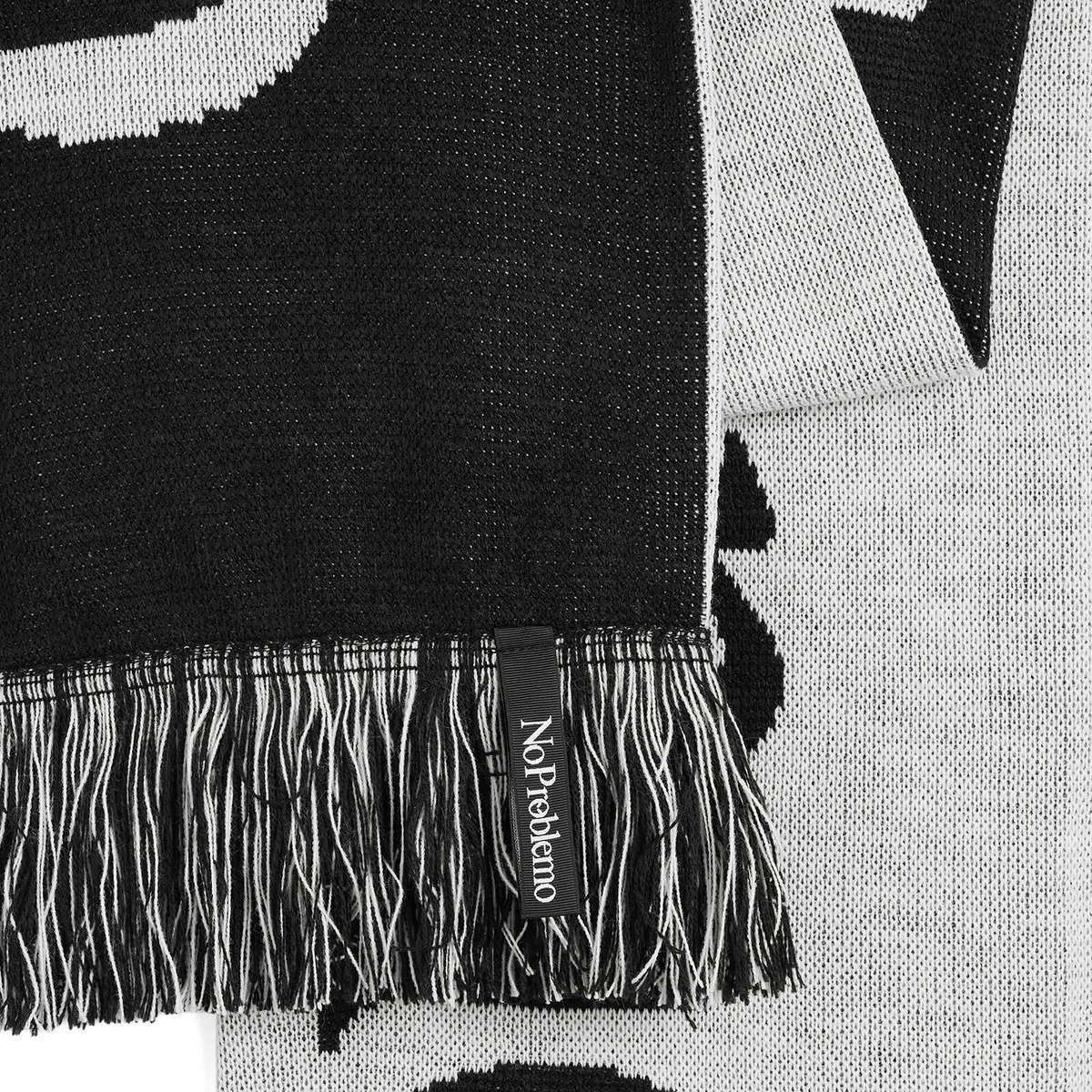 No Problemo Men's Logo Scarf in Black 