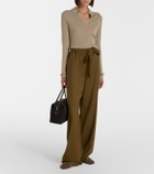 Max Mara Knitted silk and cashmere top