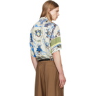 Paul Smith Multicolor 'London Scarf' Print Viscose Shirt