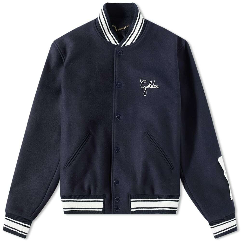ジャケット GOLDEN  DELUXE BRAND Wool blend bomber Wool blend bomber with embroidered logo GOLDEN GOOSE DELUXE