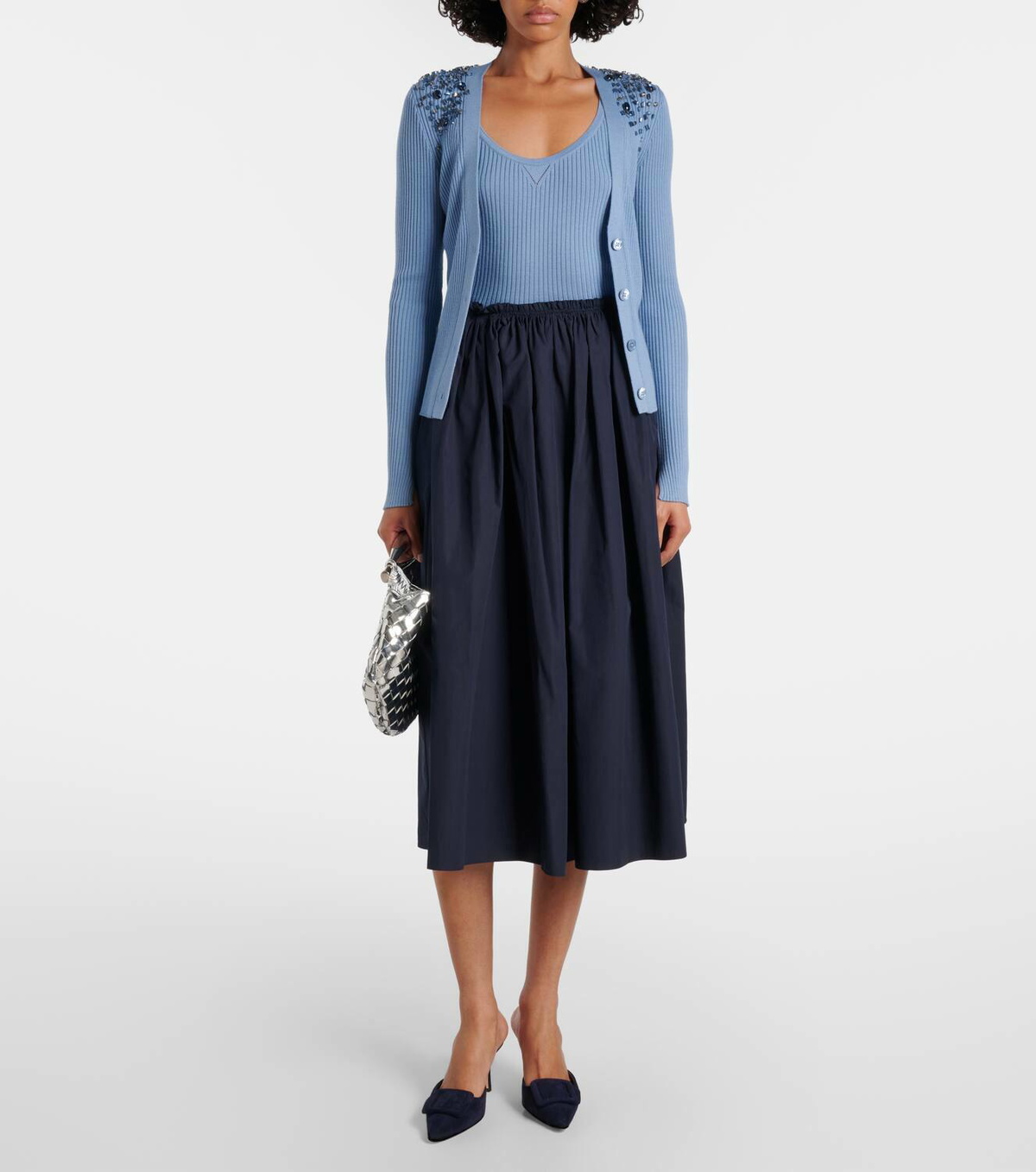 Dorothee Schumacher Embellished cardigan and tank top set