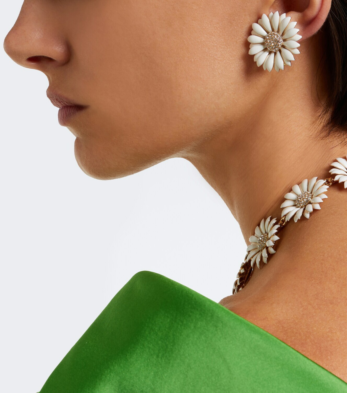Carolina Herrera Floral embellished earrings