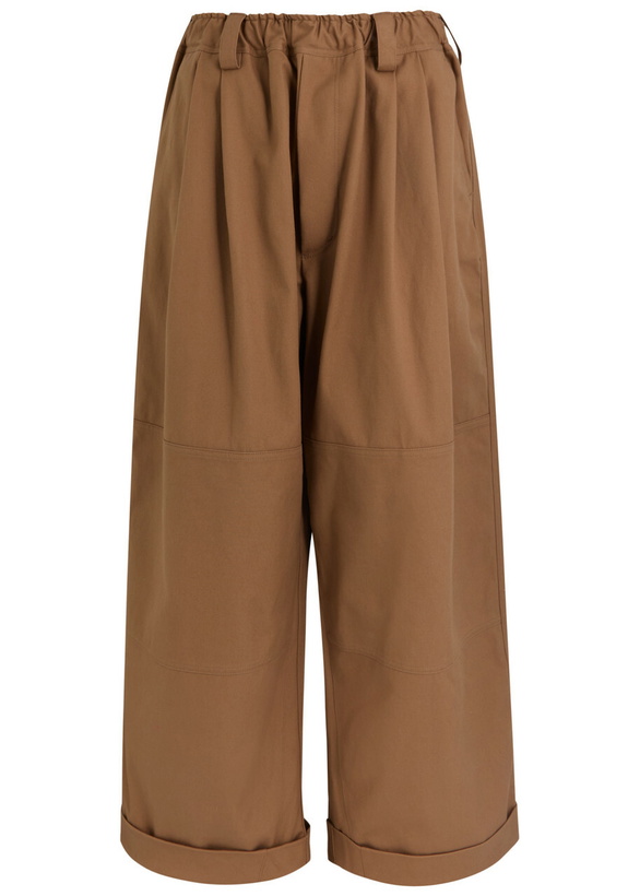 Photo: Meryll Rogge Workwear Oversized Canvas Trousers Brown
