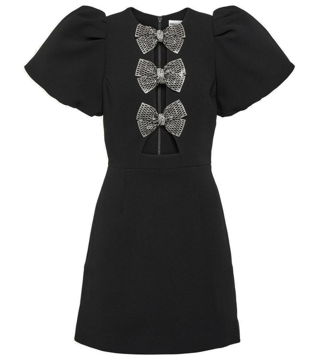 rebecca vallance black bow dress Narcissa Midi Dress Black Size 8