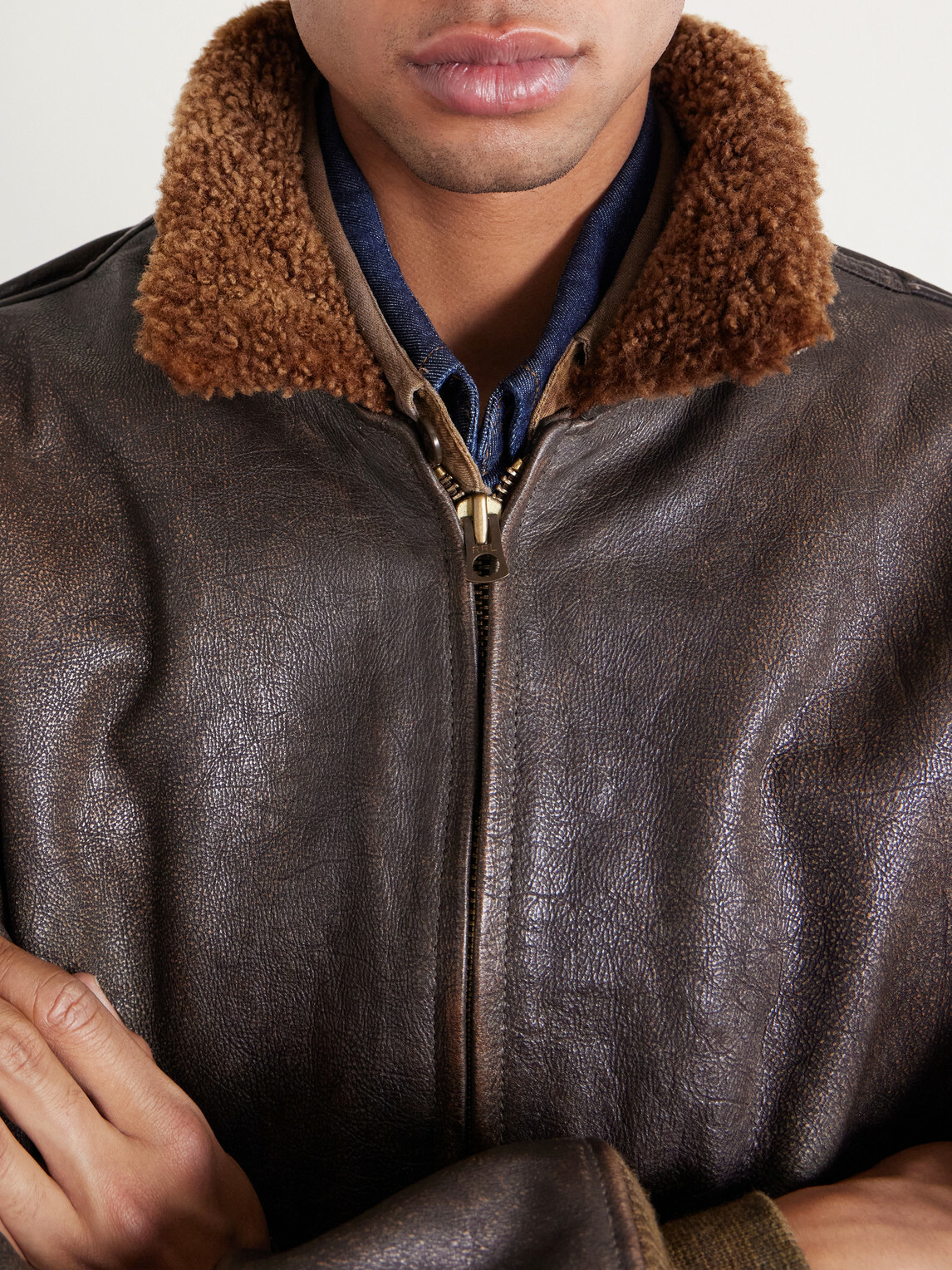 RRL - Shearling Jacket - Brown