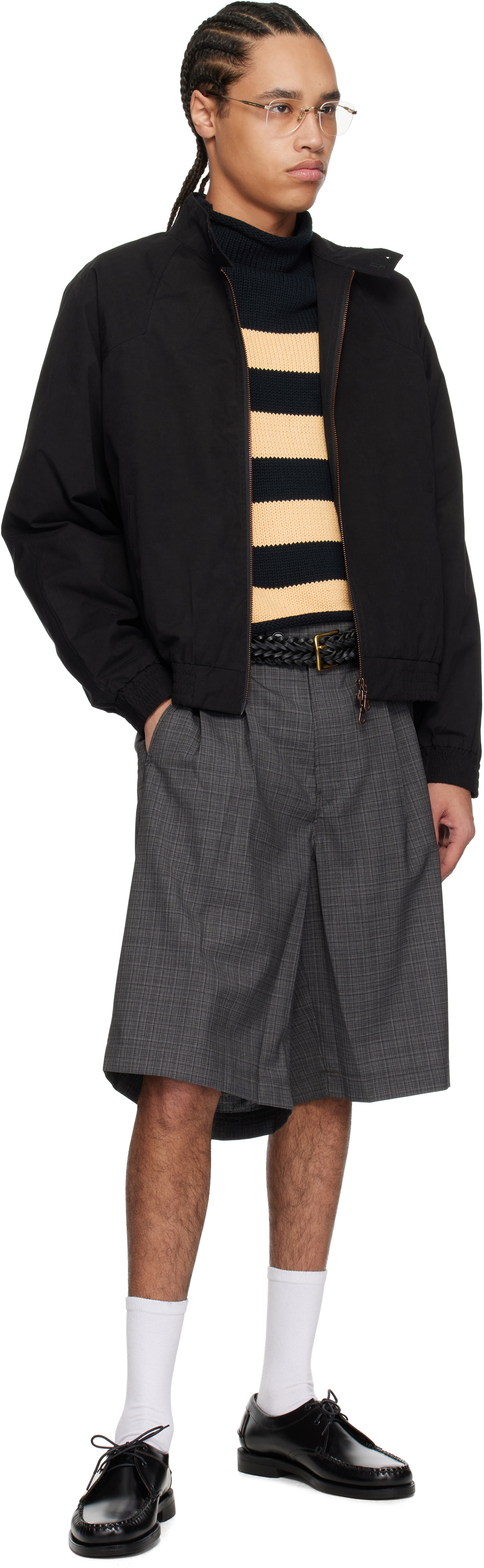 Carter Young SSENSE Exclusive Black Western Harrington Jacket