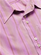 Wales Bonner - Stripe Rhythm Striped Cotton-Blend Shirt - Pink