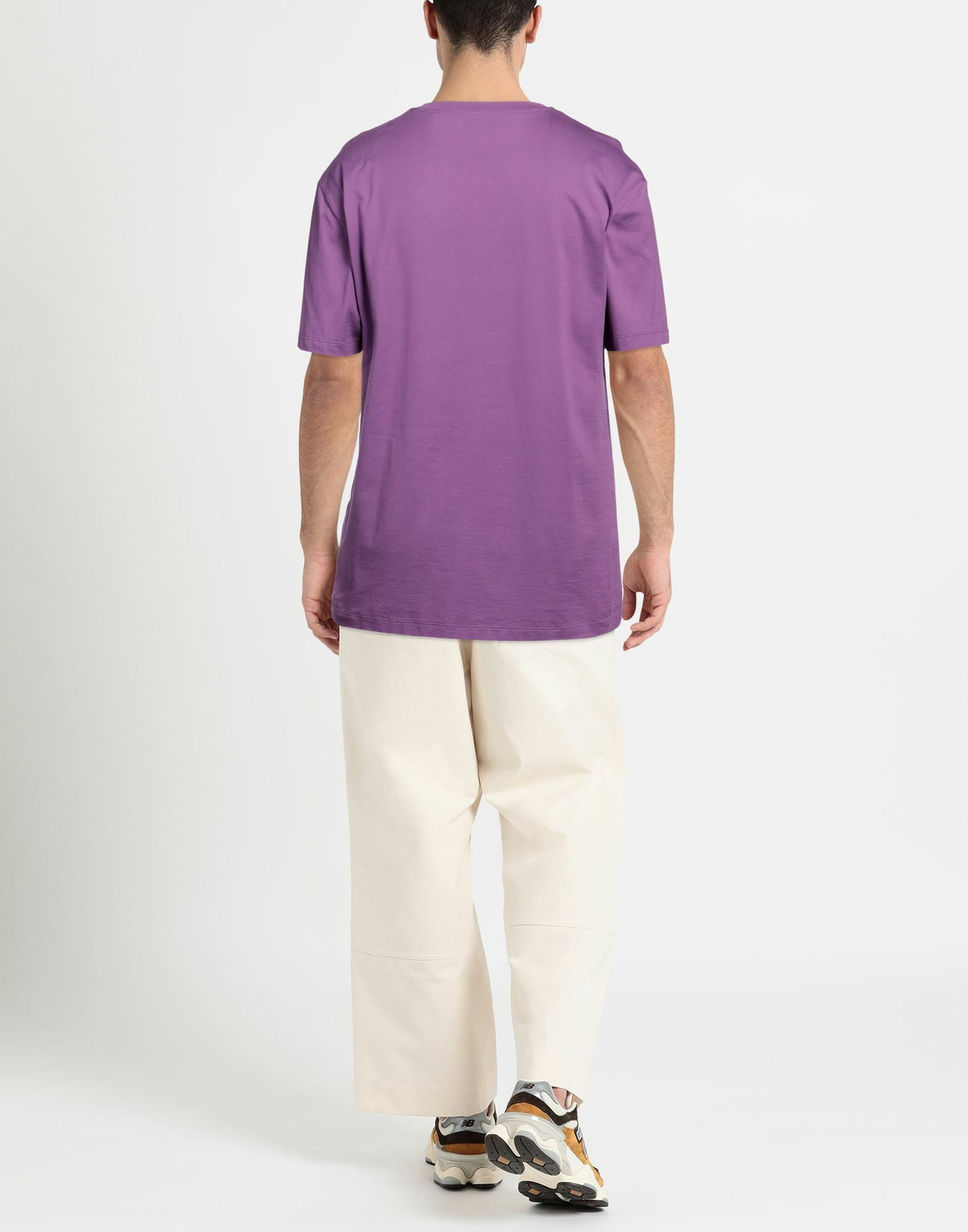 Roberto Collina Mens T-shirt in Purple