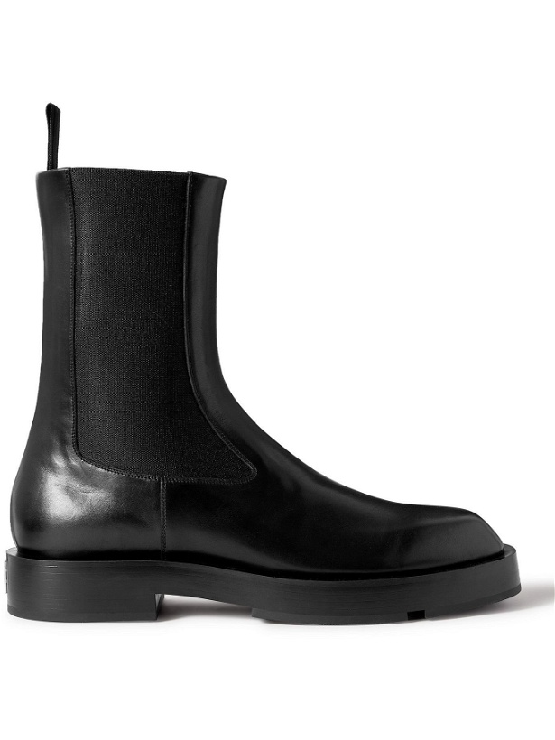 Photo: GIVENCHY - Logo-Detailed Leather Chelsea Boots - Black