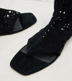Alaïa Neo Vienne suede thong sandals