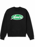 AMIRI - Oversized Logo-Print Cotton-Jersey Sweatshirt - Black