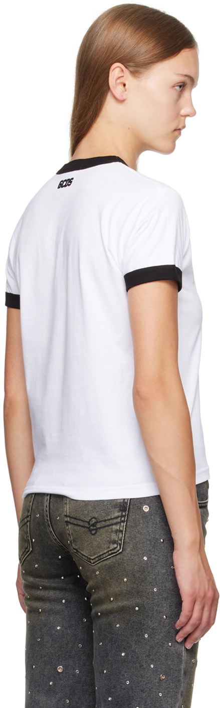 GCDS White 'Basic' T-Shirt