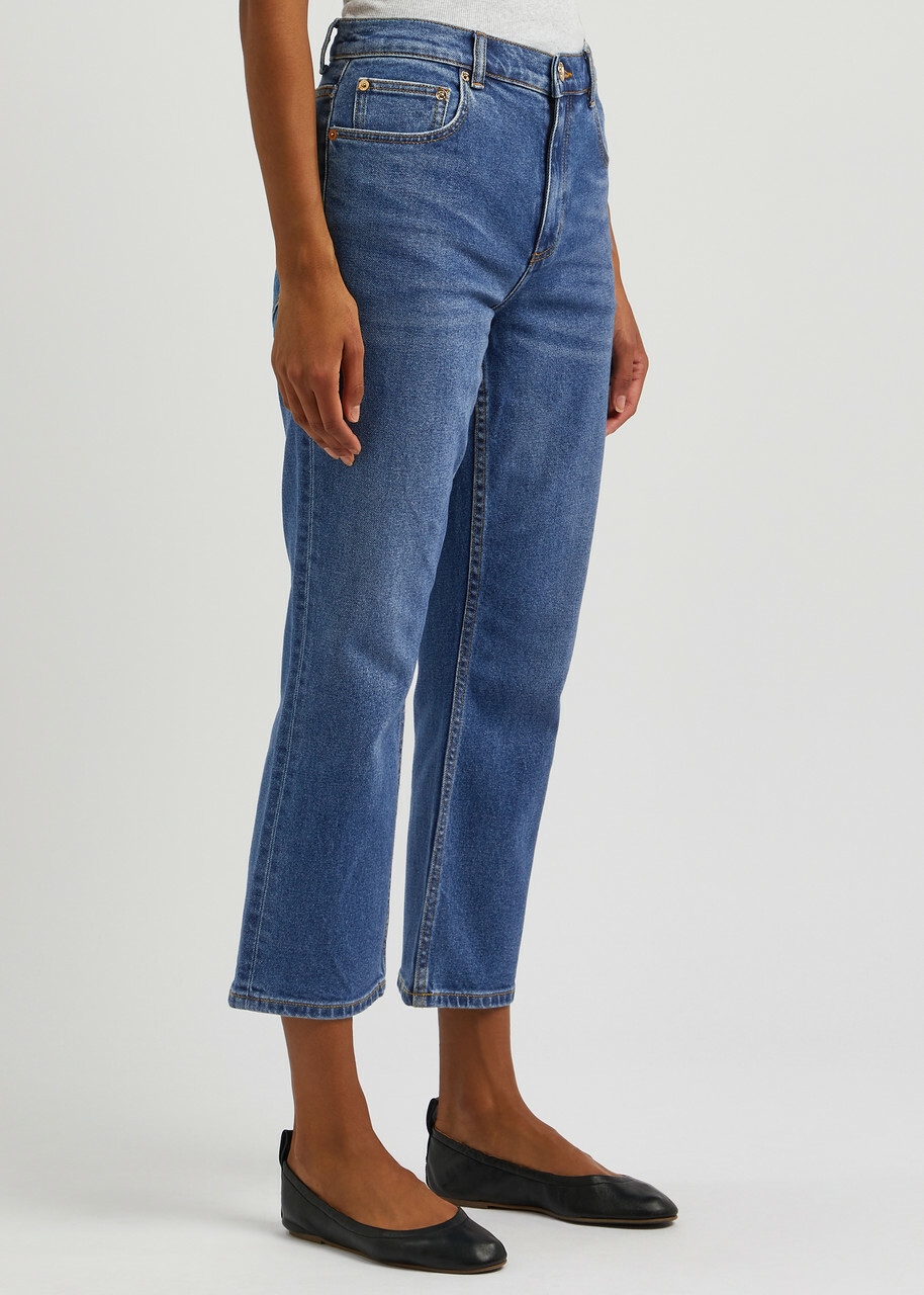 Tory Burch Cropped Flared Jeans Denim Tory Burch