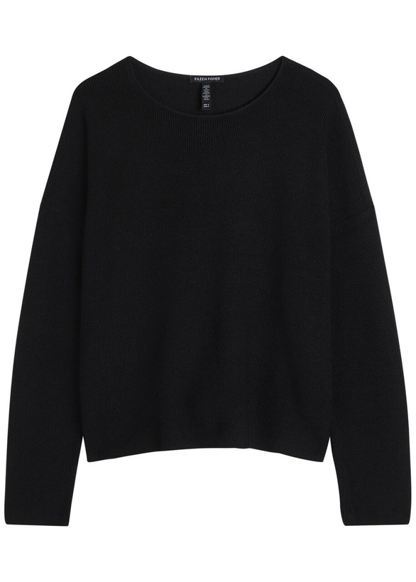 Photo: Eileen Fisher Wool-knit Jumper Black