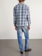 Cherry Los Angeles - Cropped Checked Cotton-Flannel Shirt - Green