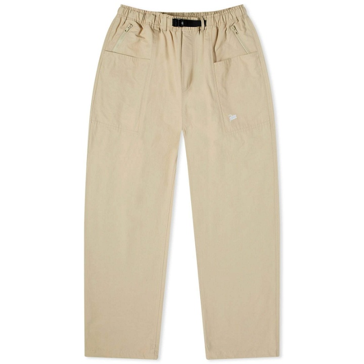 Photo: Patta Men's Belted Tactical Chino in White Pepper