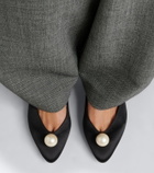 Magda Butrym Embellished satin pumps