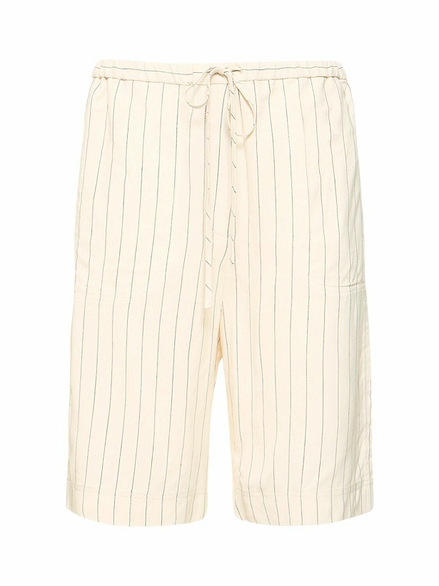 Photo: TOTEME - Relaxed Pinstriped Shorts