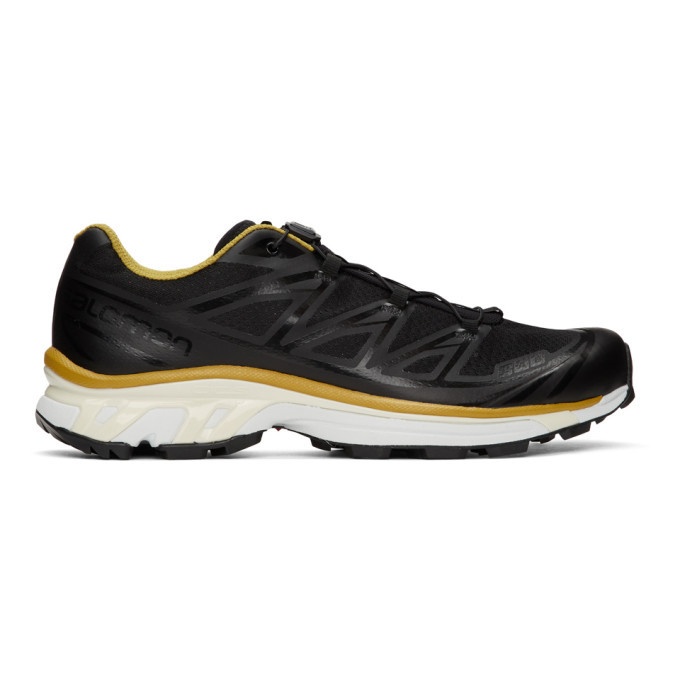 Photo: Fumito Ganryu Black and Yellow Salomon Edition XT-6 Trekking Sneakers