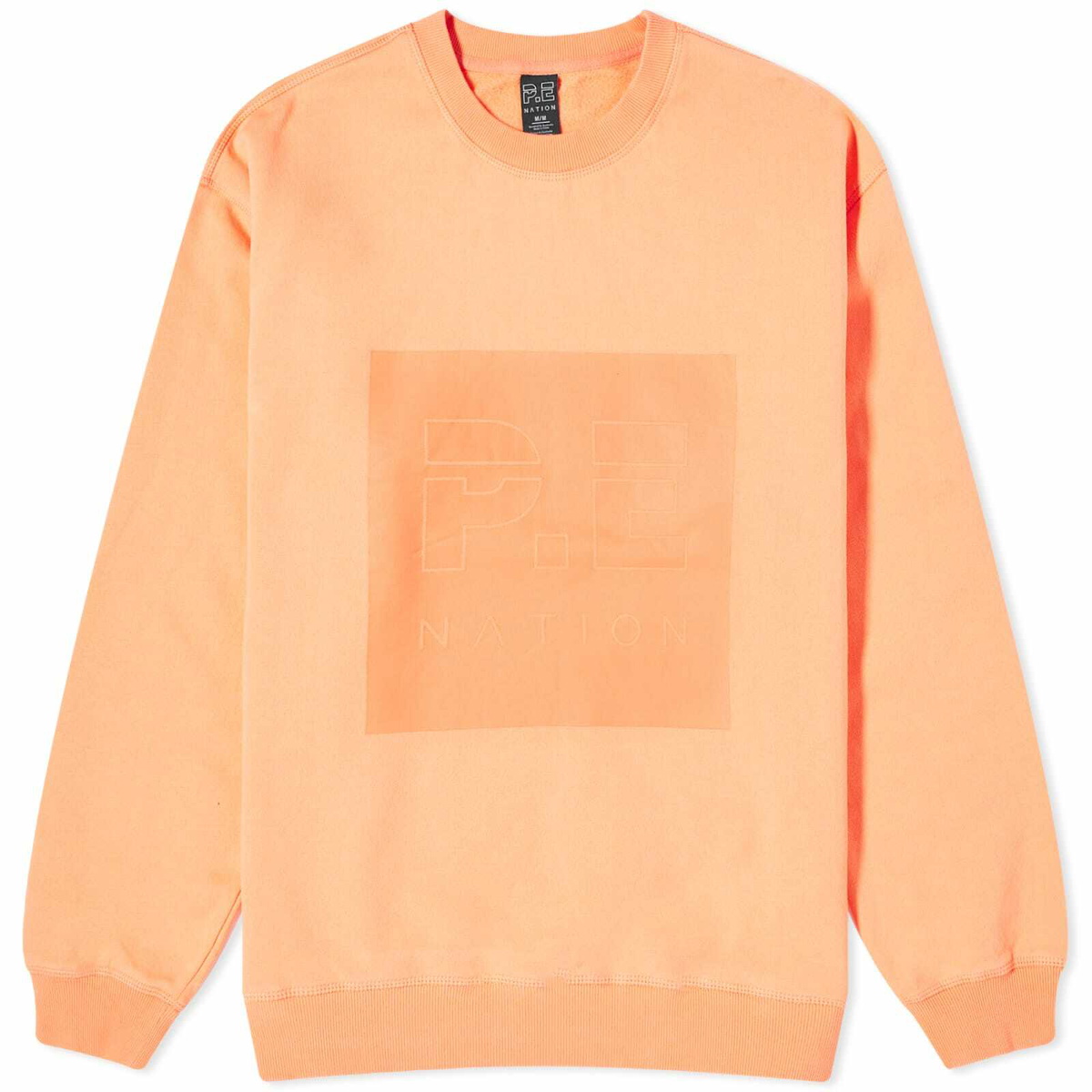 P.E Nation Women's Cut Shot Crew Sweat in Cantaloupe