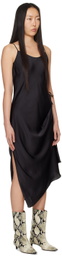 LOW CLASSIC Black 2-Way Midi Dress