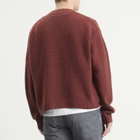 Bound Men's Cropped Wool Jumper in Brick