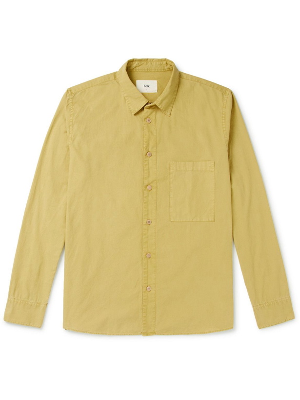 Photo: Folk - Stack Cotton Shirt - Green