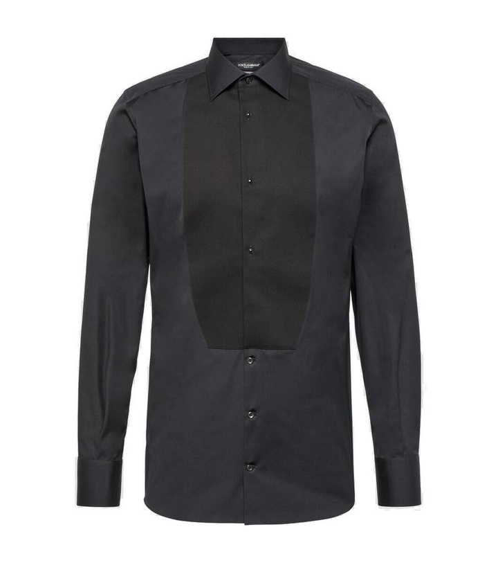 Photo: Dolce&Gabbana Plastron cotton shirt