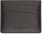 Maison Margiela Black & Beige Calfskin Card Holder