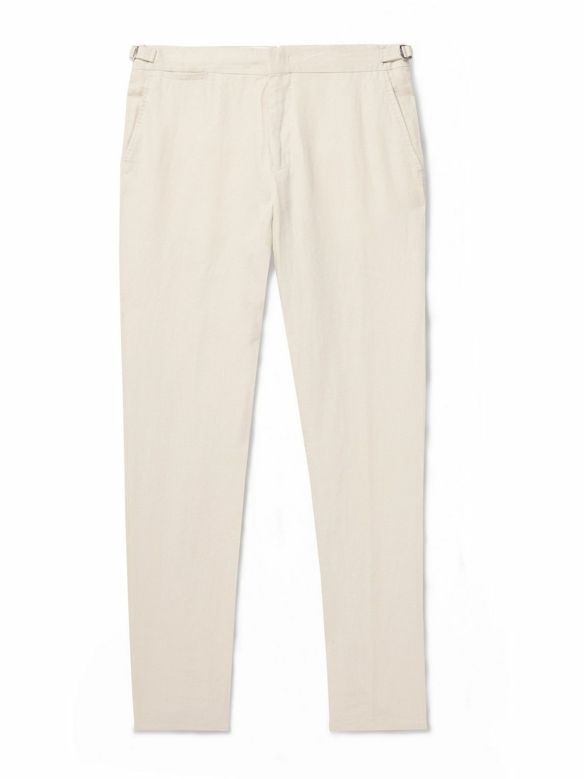 Orlebar Brown - Griffon Tapered Linen Trousers - Neutrals