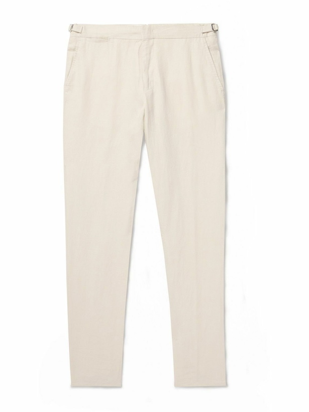 Photo: Orlebar Brown - Griffon Tapered Linen Trousers - Neutrals