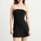 Peachy Den Women's Bardot Tailored Dress in Heavy Lead