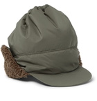 And Wander - Fleece-Trimmed Ripstop PrimaLoft Cap - Men - Green