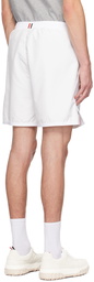 Thom Browne White Military Shorts