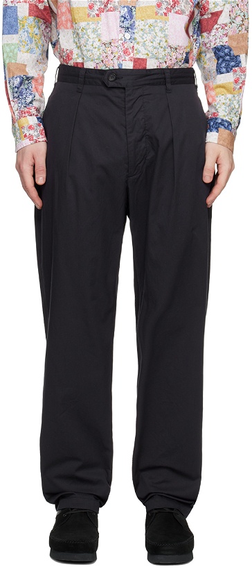 Photo: Engineered Garments Navy Carlyle Trousers