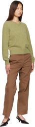 Nothing Written Green Marsh V-Neck Pullover Sweater
