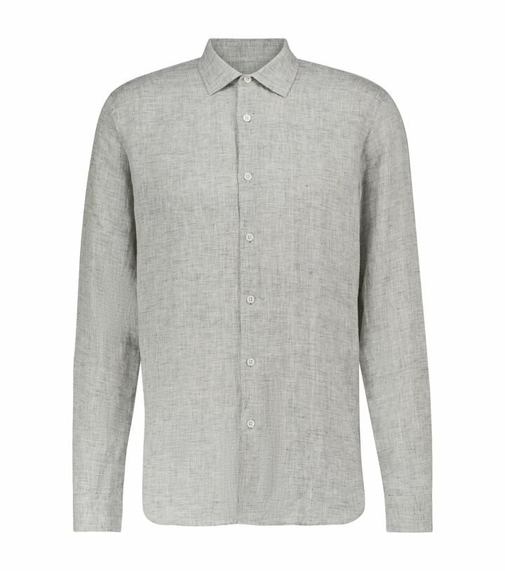 Photo: Orlebar Brown - Giles linen long-sleeved shirt