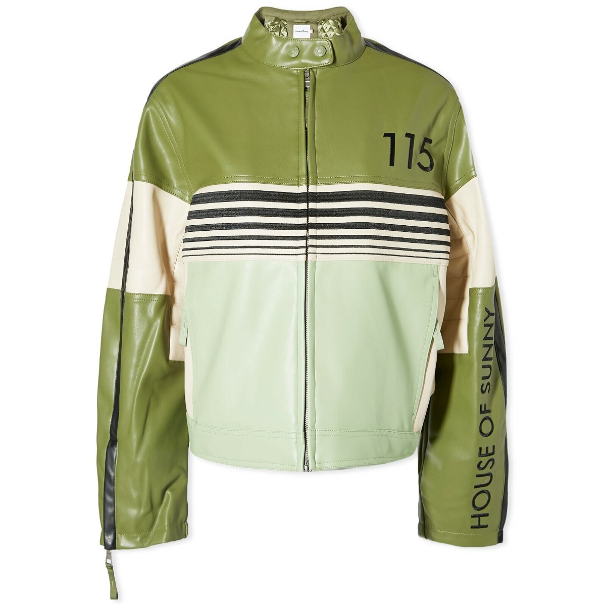 Photo: House Of Sunny Women's The Racer Jacket in Moss